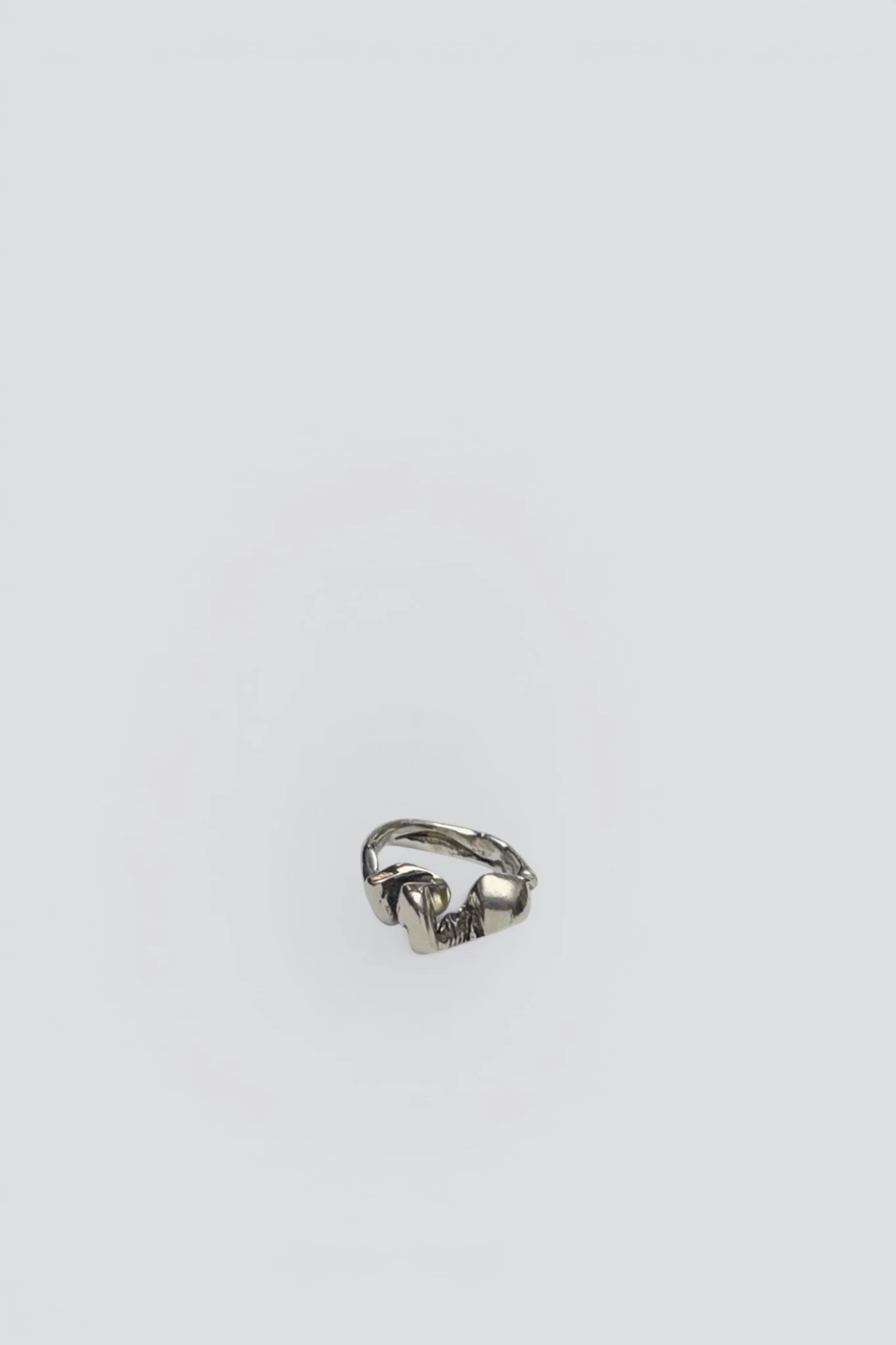 Sterling Silver Brutal Bent Ring