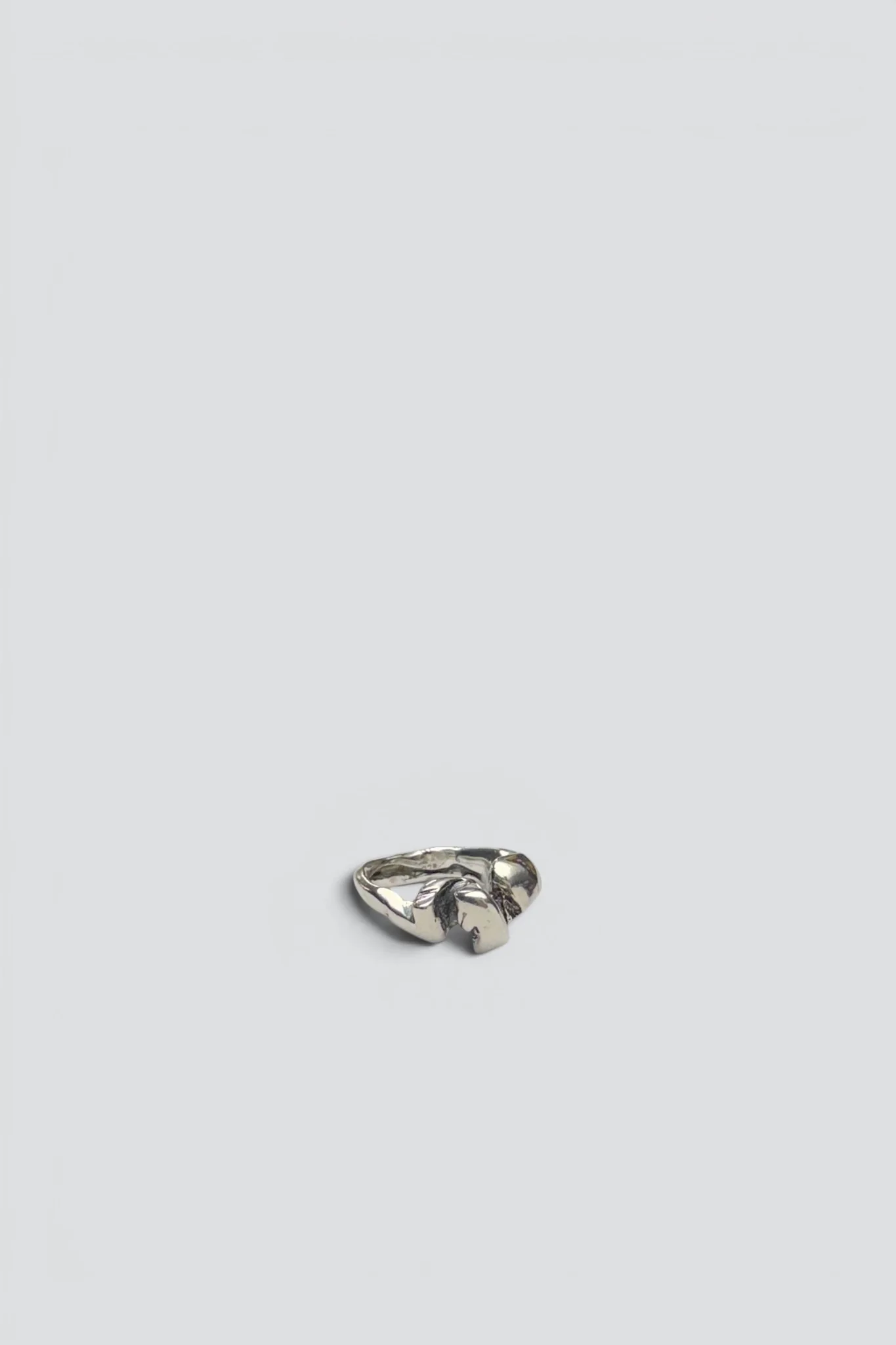 Sterling Silver Brutal Bent Ring - Image 2