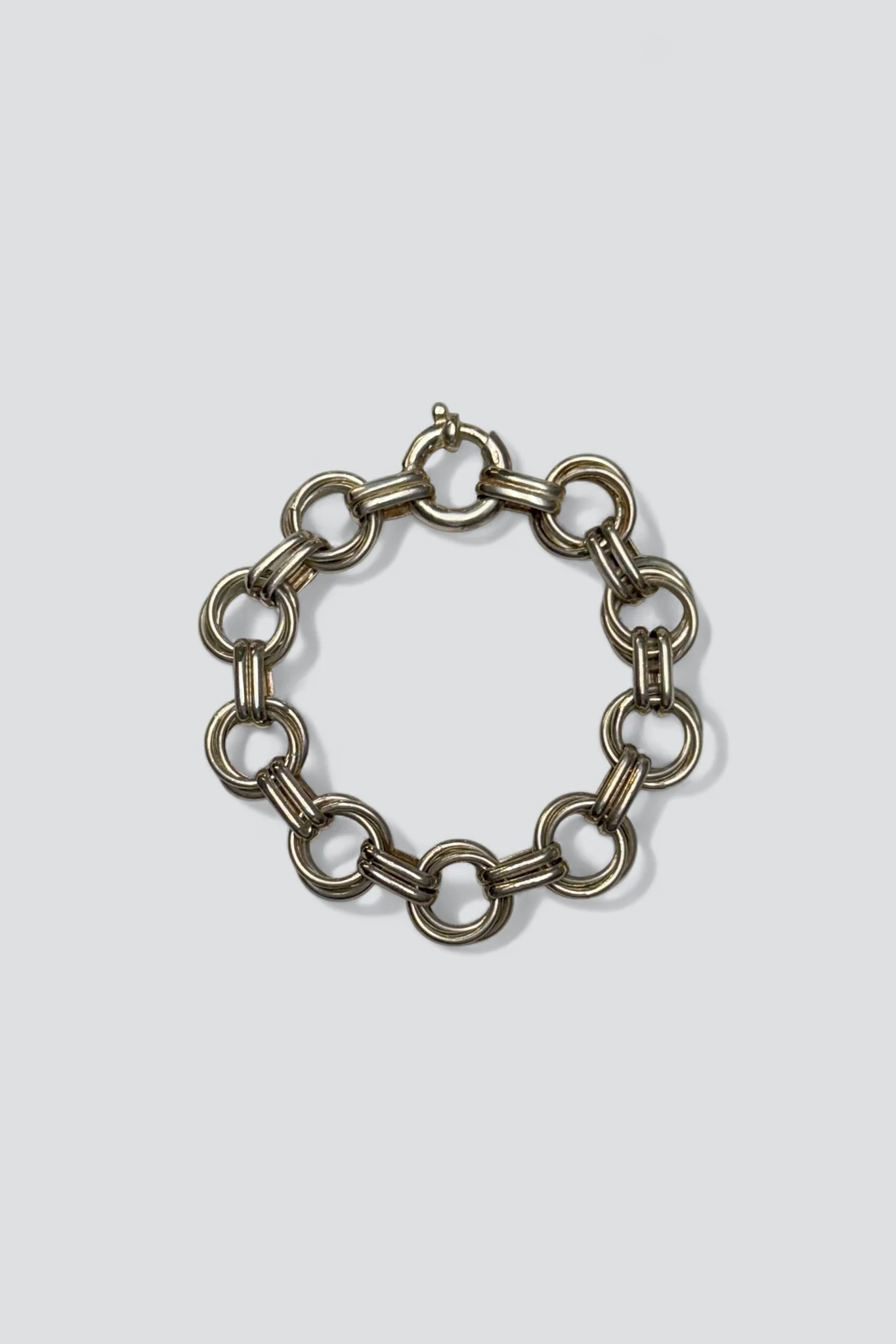 Sterling Silver Double Link Bracelet