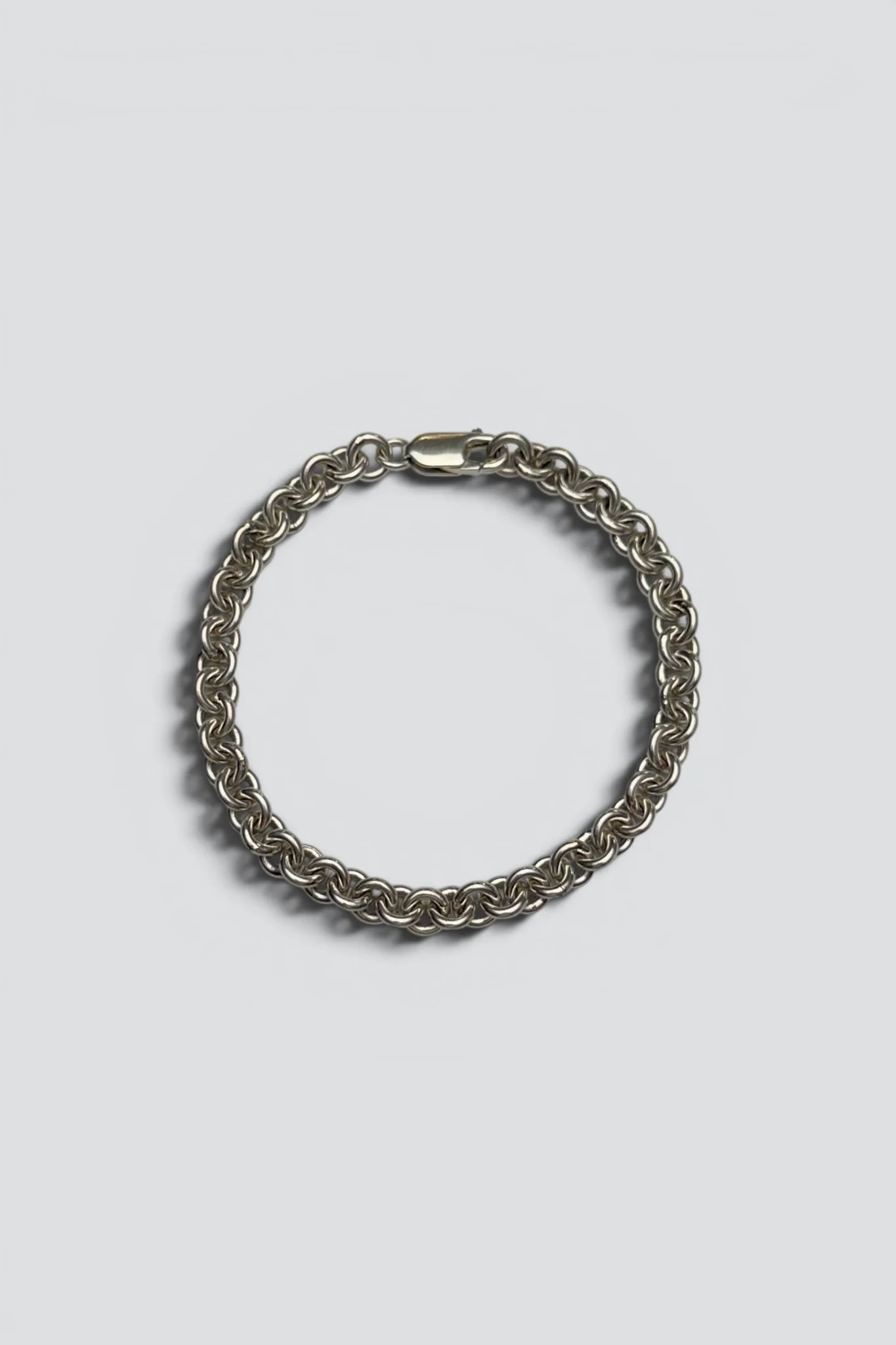 Sterling Silver Heavy Cable Chain Bracelet