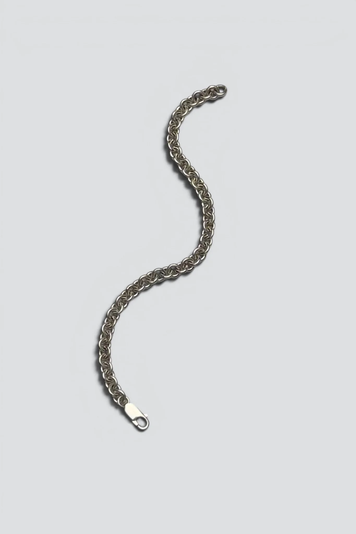 Sterling Silver Heavy Cable Chain Bracelet - Image 3