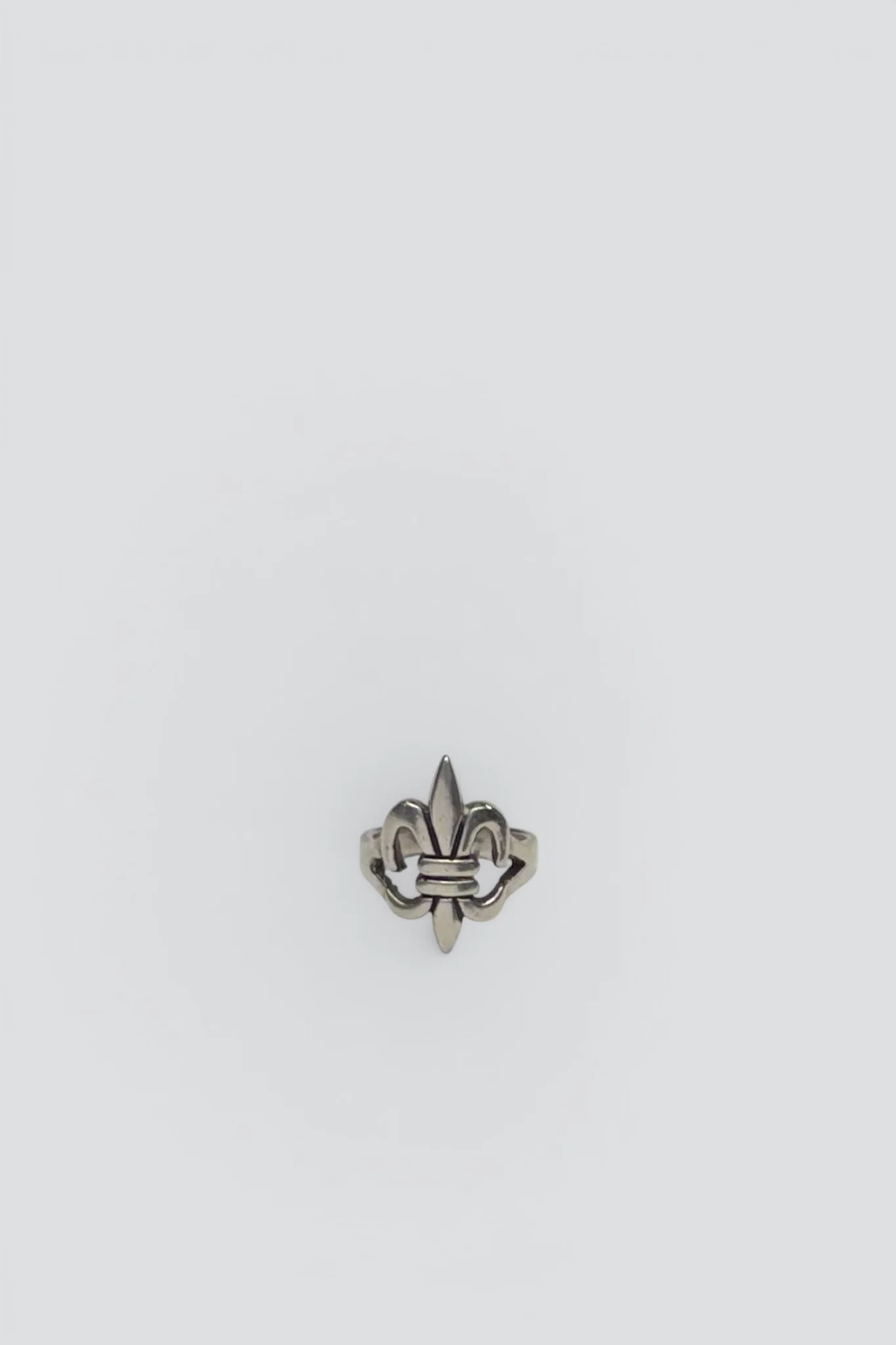 Sterling Silver Heavy Fleur Ring