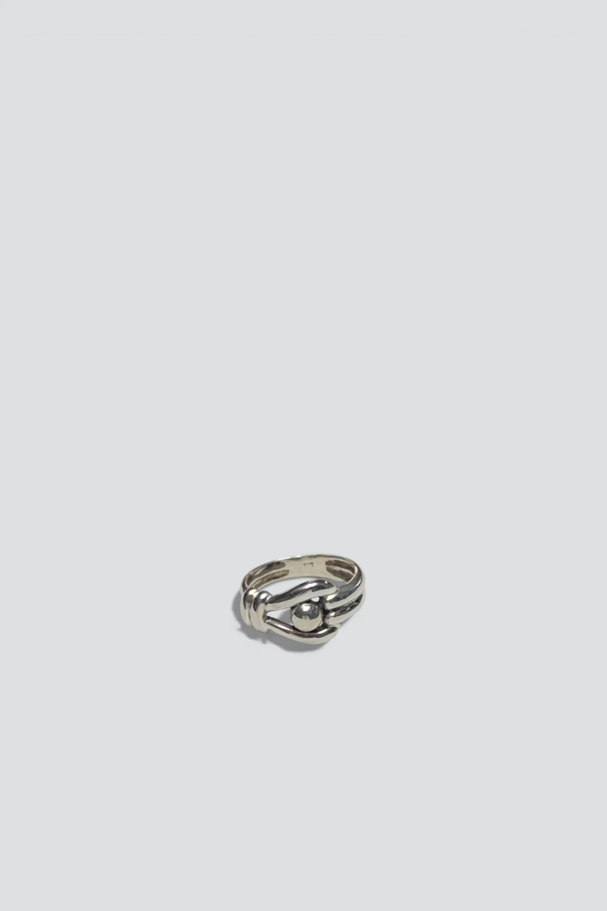Sterling Silver Hook & Eye Ring