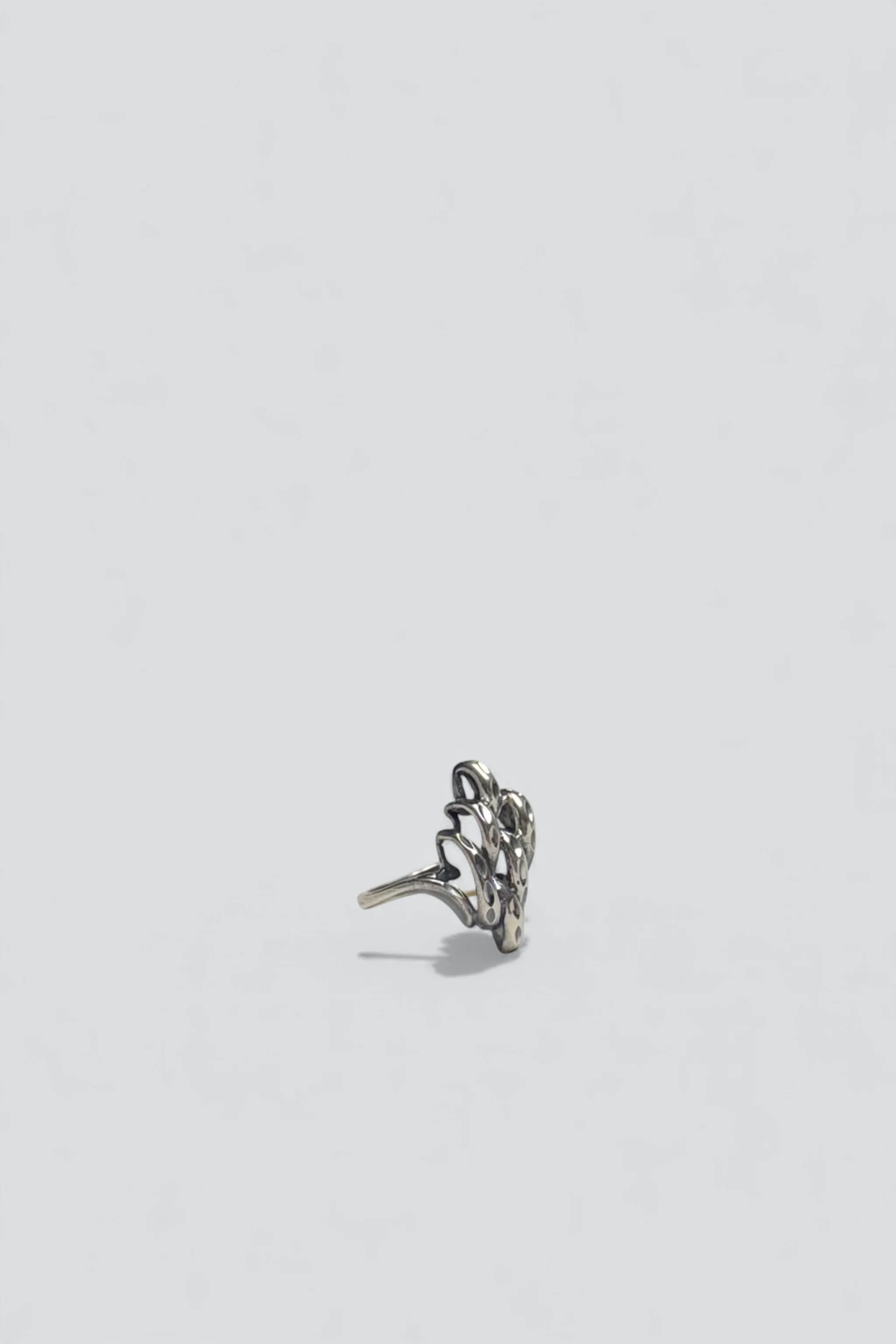 Sterling Silver Ridge Cluster Ring - Image 2