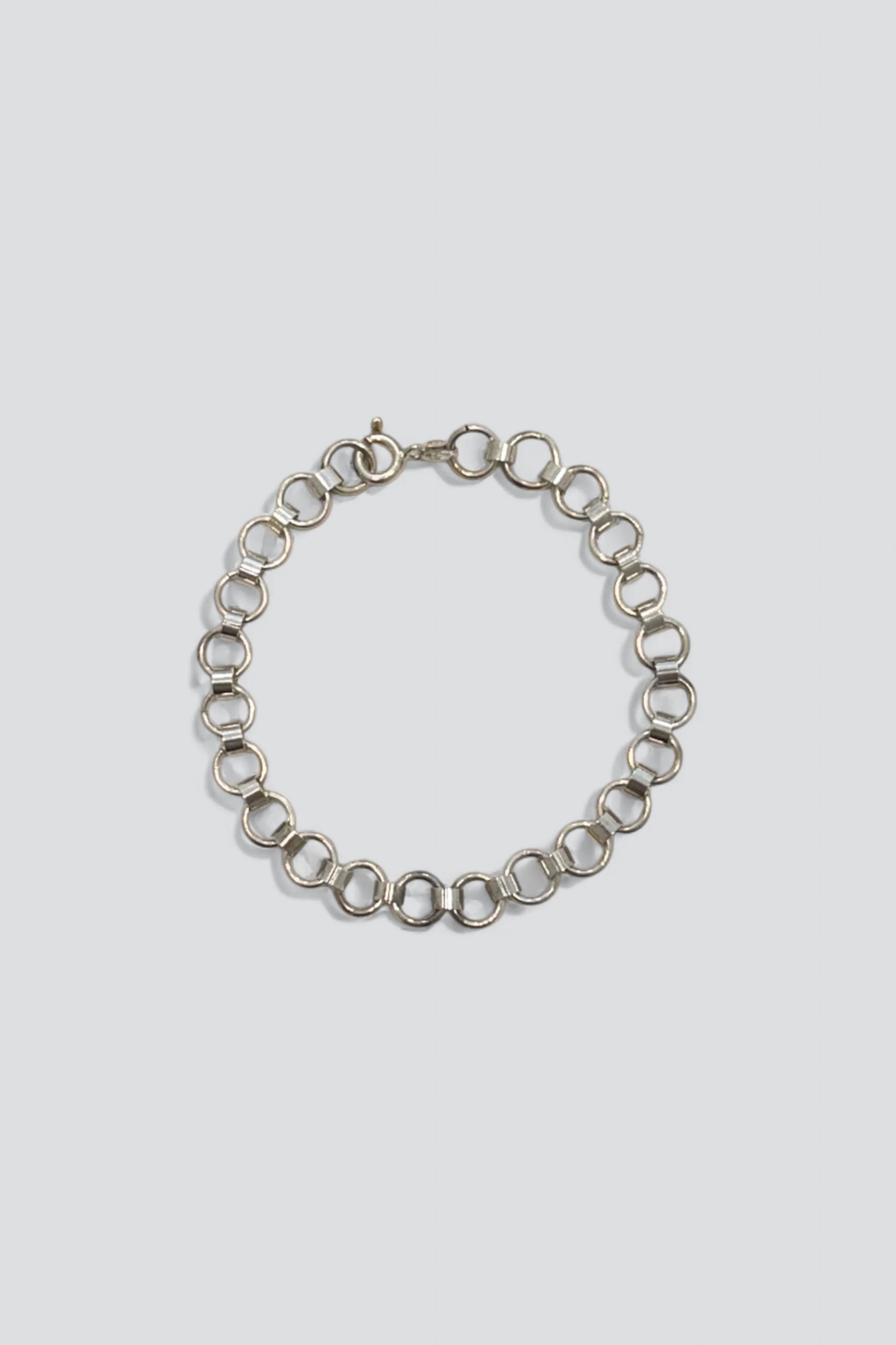 Sterling Silver Round Link Bracelet