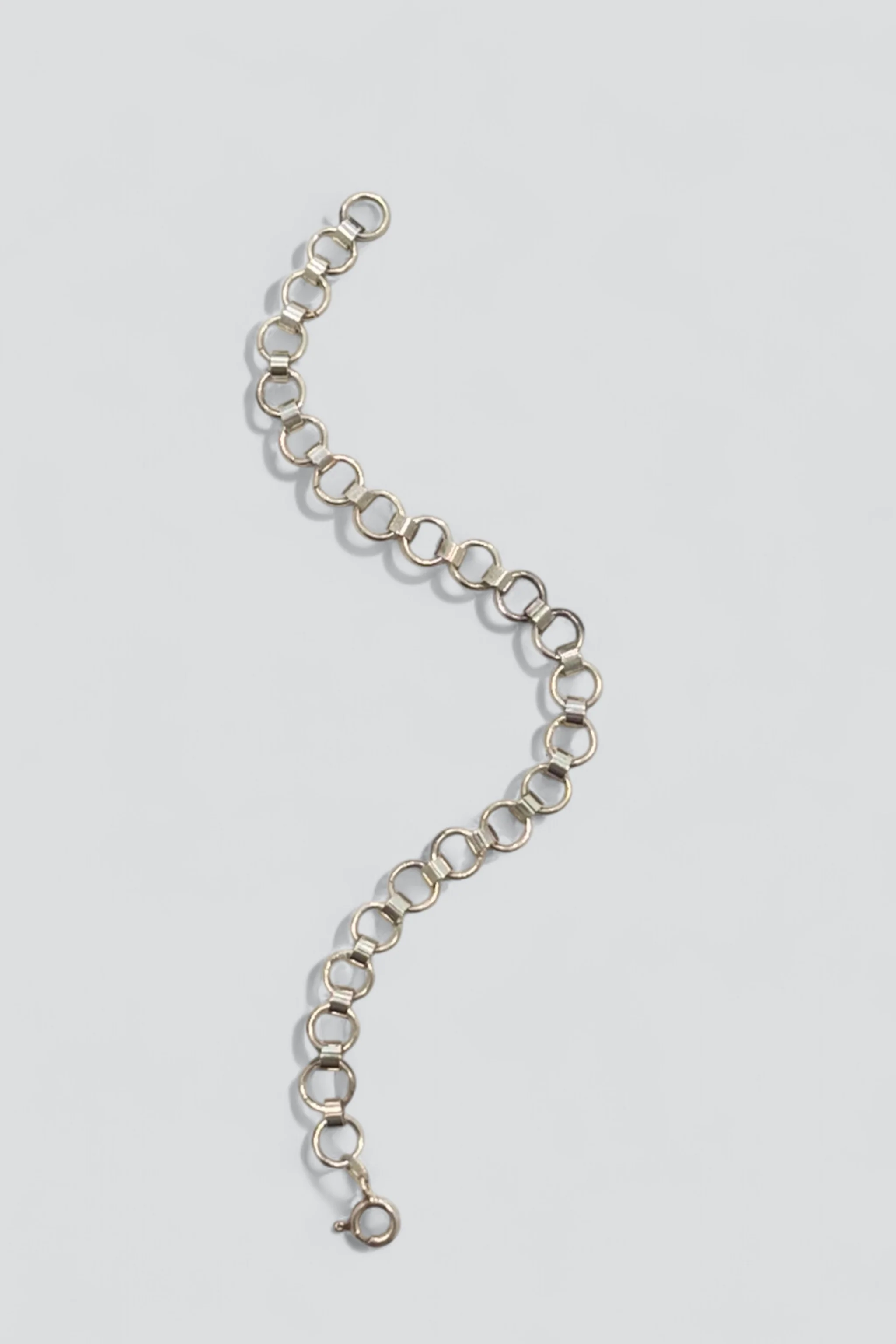 Sterling Silver Round Link Bracelet - Image 2