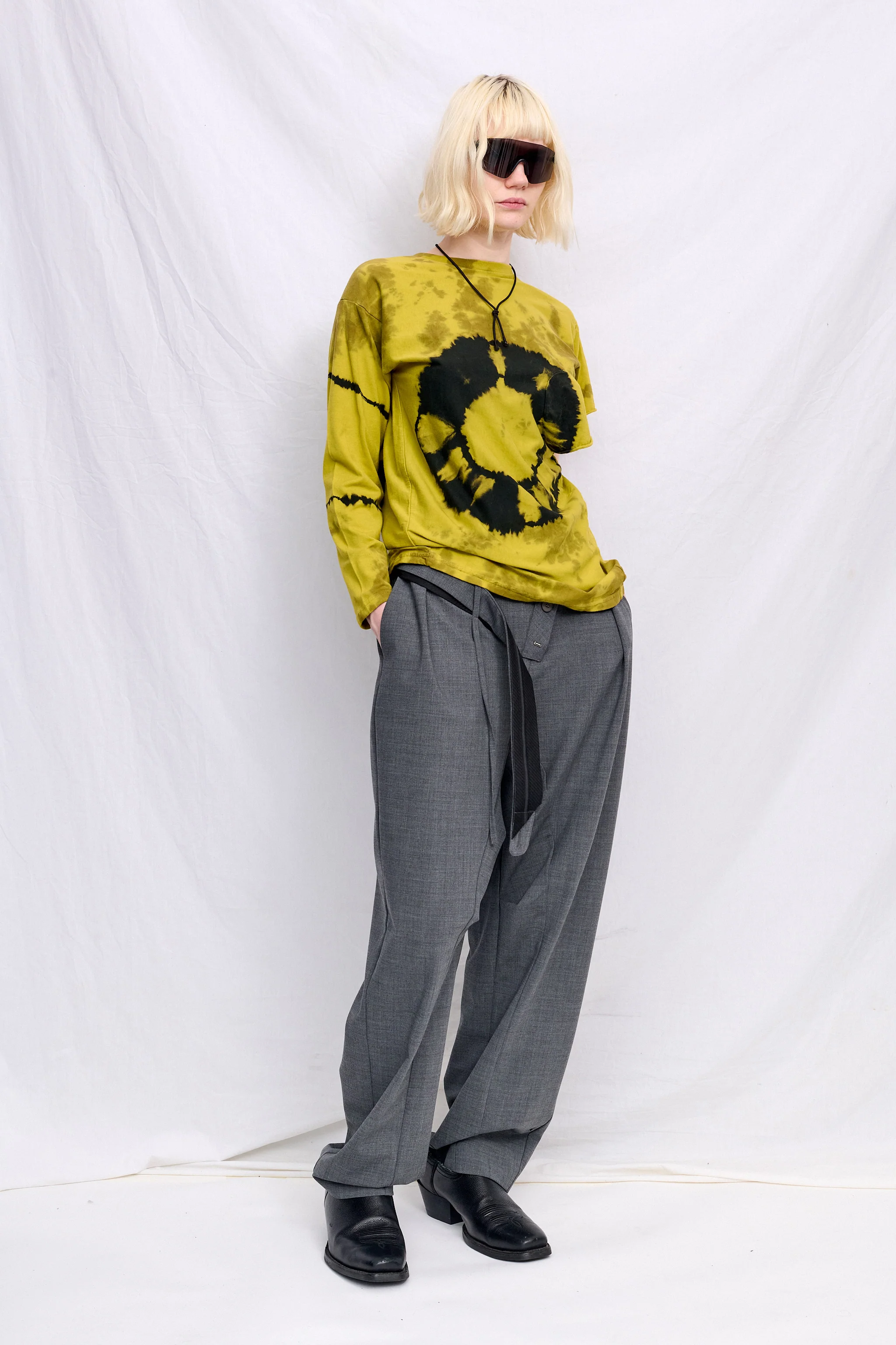 Tie Dye Shifted Sleeve Top - Image 3