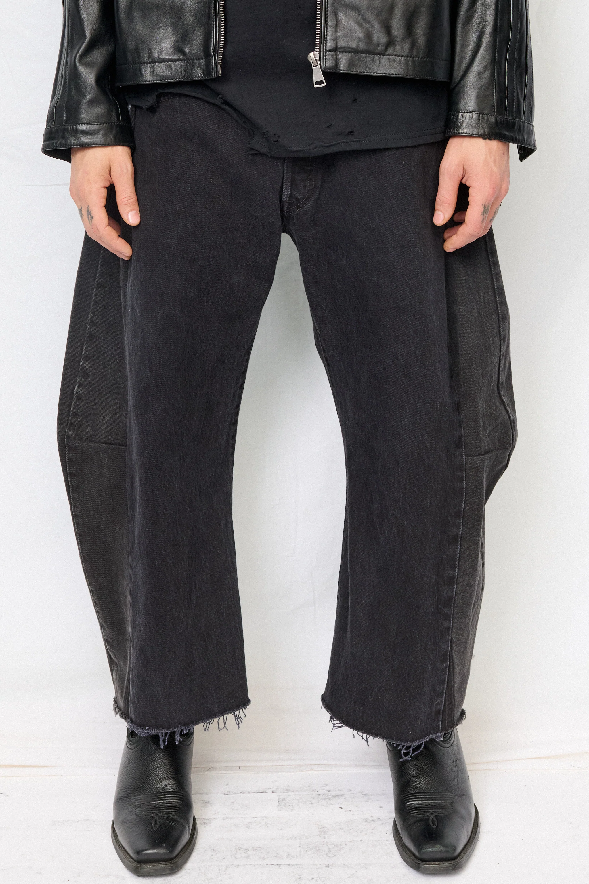 Vintage Black Reworked Lasso Jean - Image 2