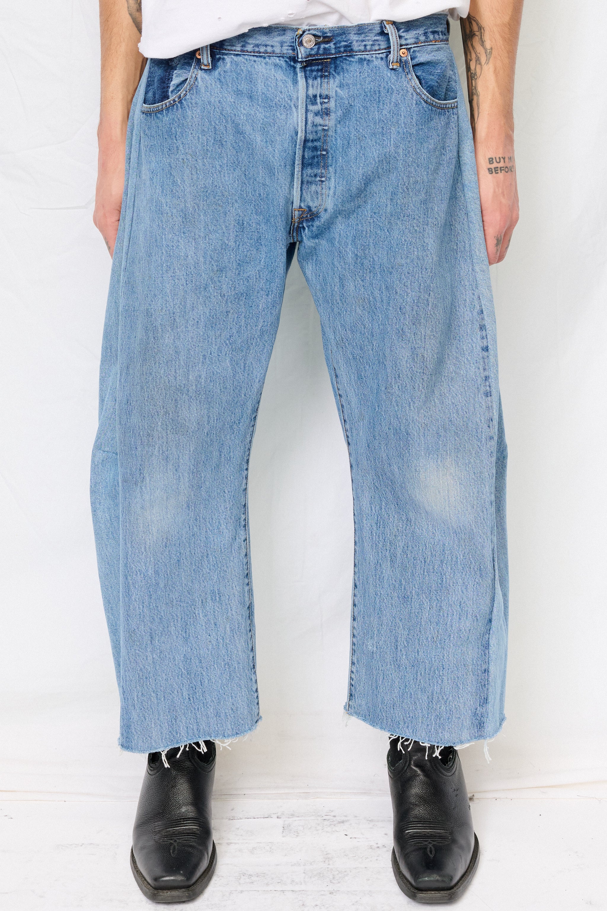 Vintage Indigo Mix Reworked Lasso Jean - Image 2