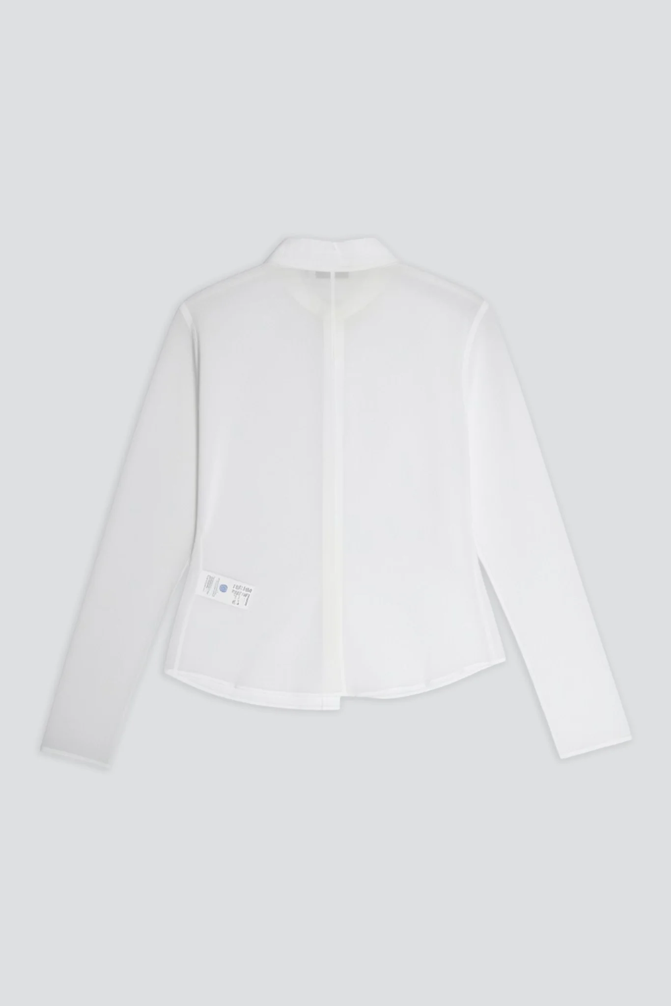 White Sheer Slim Shirt - Image 4